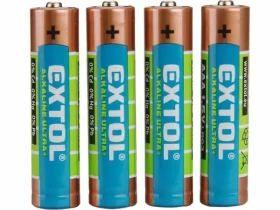Extol- Energy Batérie alkalické ULTRA+ 1.5V AAA (LR03) 4ks (EX42010)
