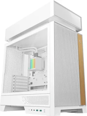 DEEPCOOL CL6600 WH biela / Skriňa pre PC / Mid Tower / ATX / vodné chladenie 360 mm / Tempered glass (R-CL6600-WHNNA0-G)