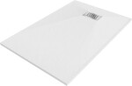 MEXEN/S - Hugo sprchová vanička SMC 100x80, biela, krytka nerez 42108010-X