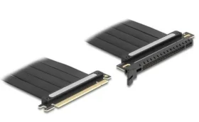 DeLock 81508 čierna / Riser karta / PCIe 4.0 x16 na PCIe x16 / kábel 30 cm / vertikálna inštalácia GPU (81508)