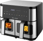 Blow Teplovzdušná fritéza 9 l dvojkomorová / Teplovzdušná fritéza / 2500 W / 8 programov / LCD displej (44-601#)