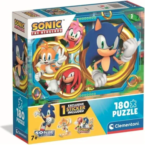 Clementoni 29796 Puzzle Ježko Sonic 180 dielikov