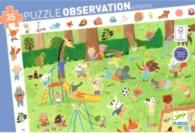DJECO Puzzle Observation: Priatelia v záhrade
