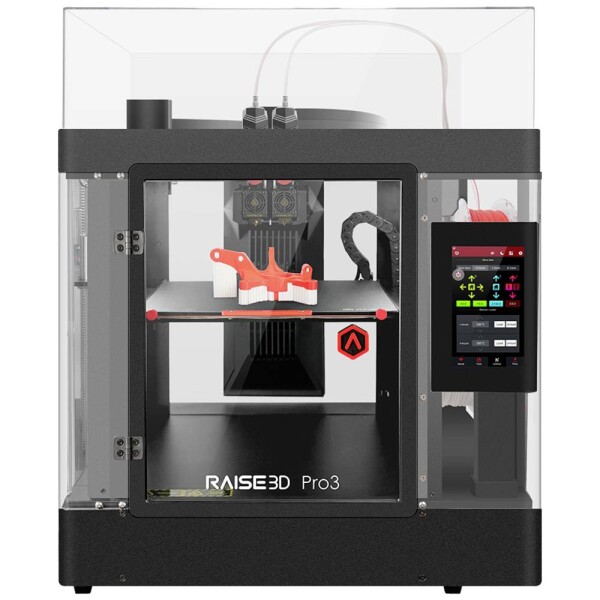 RAISE3D Pro3 Dual Extruder 3D tlačiareň vykurované tlačovej lože, systém dvojitých trysiek (duálny extruedér), flexibilné kovové lože, vrátane filamentu, vr.; 1.01.024.001A01