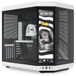 Hyte Y70 Touch Infinite čierno-biela / E-ATX / 2x USB-A 3.2 / 1x USB-C 3.2 / priehľadná bočnica / Riser kábel / displej (CS-HYTE-Y70TTI-WB)