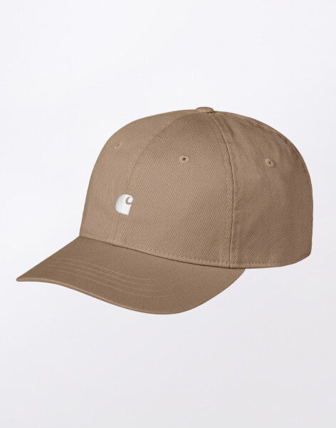 Carhartt WIP Madison Logo Cap Leather/White