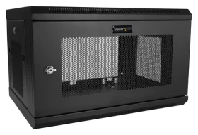 StarTech Nástenný rozvádzač 6U čierny / Nástenný rozvádzač / 19" / Šírka 600 mm / Hĺbka 450 mm / nosnosť 90 kg (RK616WALM)
