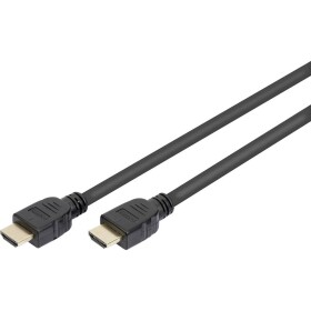 Digitus HDMI prepojovací kábel Zástrčka HDMI-A, Zástrčka HDMI-A 1.00 m čierna AK-330124-010-S pozlátené kontakty, Ultra HD (4K) HDMI s Ethernetom, high speed; AK-330124-010-S