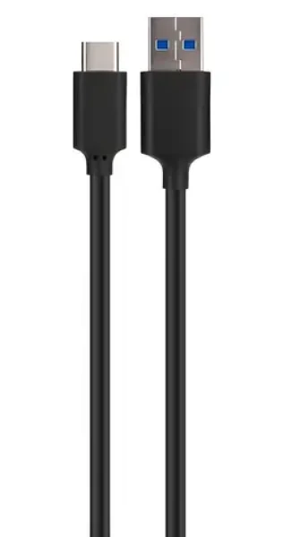 Xqisit USB-A - USB-C kábel čierna / Kábel / USB 3.1 / 1 m