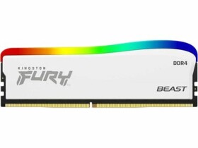 Kingston FURY Beast RGB SE 16GB (1x 16GB) DDR4 3200MHz biela / CL16 / DIMM / 1.35V / Non-ECC / Un-Registered (KF432C16BWA/16)