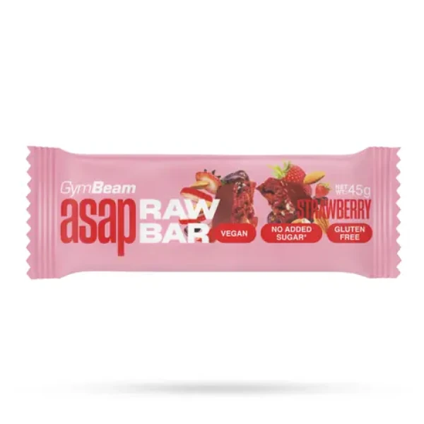 ASAP Raw Bar - GymBeam (jahoda, 45 g) (98464-1-45g-strawberry)