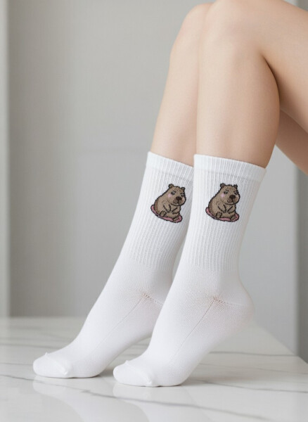 Milena Kapibara ponožky 37-41 ecru 37-41