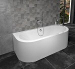 POLYSAN - VIVA D MONOLITH nástenná stojaca vaňa 170x75x60cm, biela 89119M