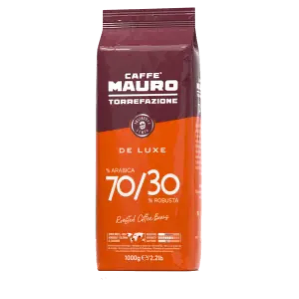 Mauro Caffé De Luxe 1 kg / Zrnková káva / 70% Arabica amp; 30% Robusta (8002530151124)