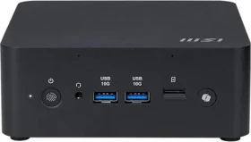 MSI Cubi NUC AI+ 2MG-037AT čierna / Mini PC / Intel Core Ultra 9 288V / 32GB / 1TB SSD / 2x 2,5 G LAN / Wi-Fi 6E / W11P (00B20611-037)