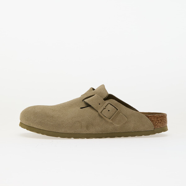 Tenisky Birkenstock Boston Suede Leather Faded Khaki EUR 37