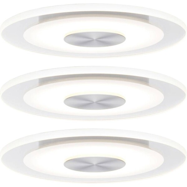 Paulmann 92907 Whirl LED vstavané svetlo sada 3 ks LED pevne zabudované LED osvetlenie 4.9 W hliník (kartáčovaný), saténová; 92907