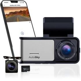 NoName AutoSky 4K Dash Cam Pro Front 4K + Rear 1080P GPS ADC888