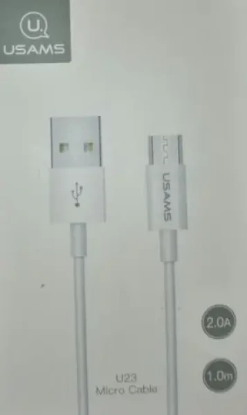 USAMS SJ284 Dátový Kábel microUSB biela (6958444962863)