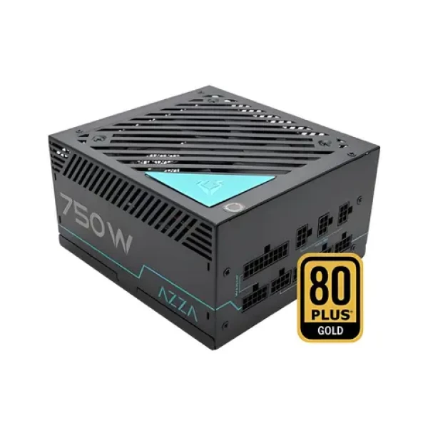 Azza PSAZ-750G čierna / Zdroj / ATX / 750W / 80 PLUS Gold / 120mm ARGB (PSAZ-750W ARGB)