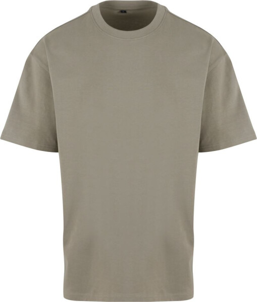 New Morning Studios NM 003 Unisexové tričko oversize z hrubej bavlny 57.0003 bledo olivová pale olive 4XL