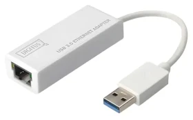 Digitus DN-3023 biela / Sieťová karta / USB 3.0 / Gigabit Ethernet / 10/100/1000 Mbps / RJ-45 (DN-3023)