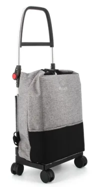Rolser One Tweed T-Shop šedá / Nákupná taška na kolieskach / skladací / batoh na suchý zips / kabínová batožina