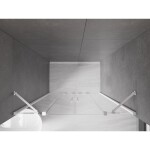 MEXEN/S - Velar Duo posuvné sprchové dvere 150, transparent, białe 871-150-000-02-20