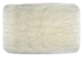 SPIRELLA Kúpeľňová predložka FINO biela / Mikrovlákno / Vysoký vlas / Protišmyková / 70 x 120 cm