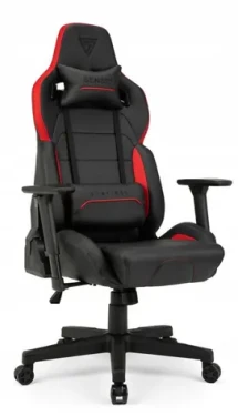 SENSE7 Sentinel čierno-červená / Herná stolička / Ekokoža / nastaviteľné / pojazdové kolieska / nosnosť 150 kg (5905669153638)