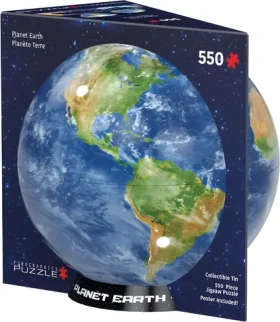 EUROGRAPHICS Puzzle v plechovej krabičke Planéta Zem