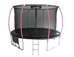 Mamido Trampolína LEAN Sport Max 12ft Čierno-ružová