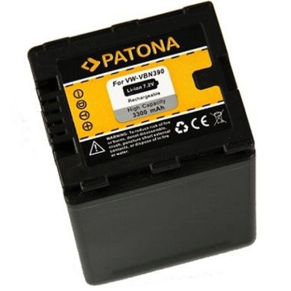 PATONA batéria pre foto Panasonic VW-VBN390 3300mAh Li-Ion (PT1122)