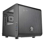 THERMALTAKE Core V1CA-1B8-00S1WN-00 / mITX / USB3.0 / bez zdroja / priehľadná bočnica / čierna (CA-1B8-00S1WN-00)