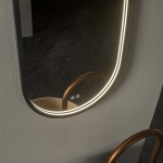 Mereo Zrkadlo oválne 50x80 cm, LED osvetlenie a odhmlievanie CN170