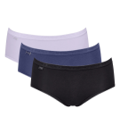 SLOGGI BASIC+ - Midi nohavičky 3 ks: nebesky mäkké a skryté pod oblečením Sloggi MULTIPLE COLOURS 19 36
