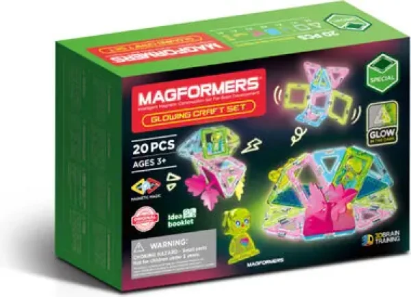 MAGFORMERS Glowing set 20 dielikov