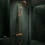 REA - Sprchová sada bez výtoku s termostatom Lungo Copper Brush REA-P6734