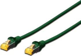 Digitus Patchkabel CAT 6A S/FTP zelený / Sieťový kábel / RJ45 / LSZH / PoE++ / AWG 26/7 / 10 m (DK-1644-A-100/G)