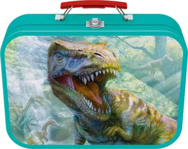 Schmidt Puzzle Dinosaury 4v1 v plechovom kufríku