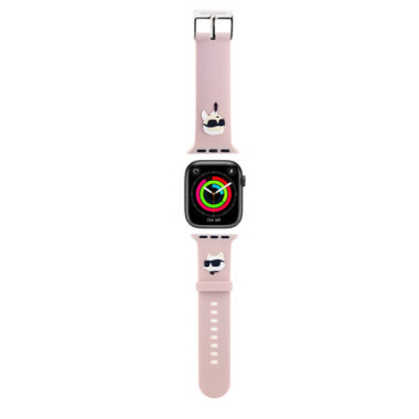 Karl Lagerfeld Karl and Choupette Head NFT Remienok pre Apple Watch 38/40/41 ružová (57983120538)