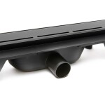 Sprchový žľab SAT 80 cm plast čierny mat ZLAB80BL ZLAB80BL