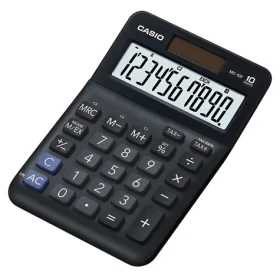 Casio MS 10 F čierna / Stolová kalkulačka s výpočtom DPH / desaťmiestna (MS 10 F)