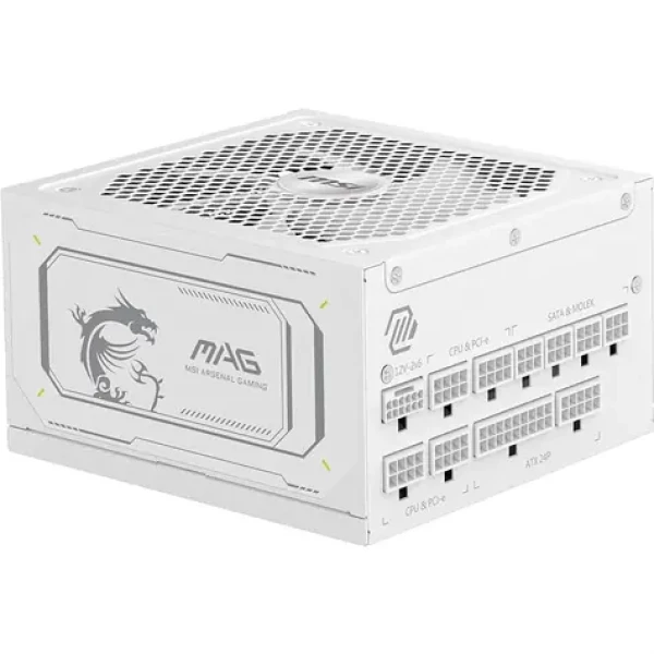 MSI MAG A1000GL PCIE5 biela / 1000W / 135mm / ATX3.1 / aktívny PFC / 80PLUS Gold (306-7ZP9B51-CE0)