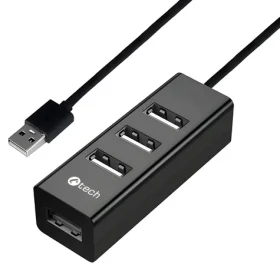C-tech UHB-U2 čierna / USB hub / 4X USB 2.0 (UHB-U2)