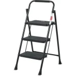 Lamart Eurostep Schodíky 3 stupne 150kg čierna / oceľ (8590669373543)
