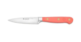 Wüsthof CLASSIC COLOUR Coral Peach Nôž na zeleninu 9 cm / Nôž na zeleninu / Zamatová rukoväť / Mosadzné nity (1061702309)