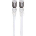Intellinet 741910 RJ45 sieťové káble, prepojovacie káble CAT 6a (surový kábel CAT 7) S/FTP 7.50 m biela bez halogénov 1 ks; 741910