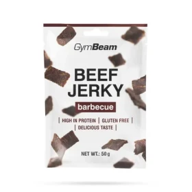 Sušené mäso Beef Jerky - GymBeam (barbecue, 50 g) (35542-8-50g-barbecue)