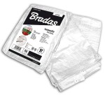 Krycia plachta s okami – STANDARD 90 g/m² biela, 6×10 m [60 m²]